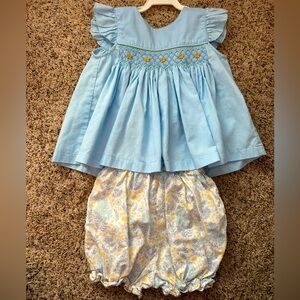Shrimp and Grits Kids floral set. Size 3T.